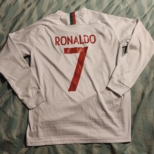 Nike White and Red Youth Jersey